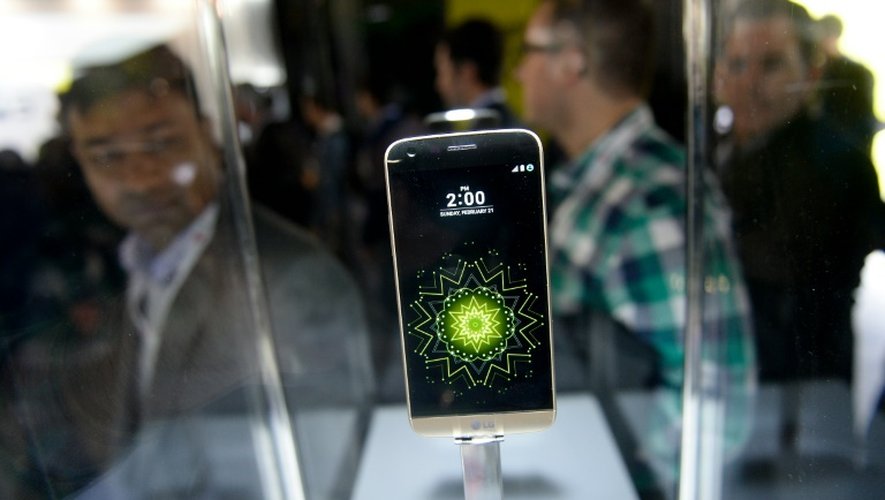 Le nouveau smartphone LG G5 présenté à Barcelone le 21 février 2016