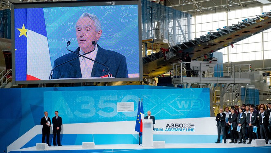 40 ans après le premier vol d’un Airbus, la nom de Roger Béteille a été donné à la chaîne d’assemblage de l’A350.