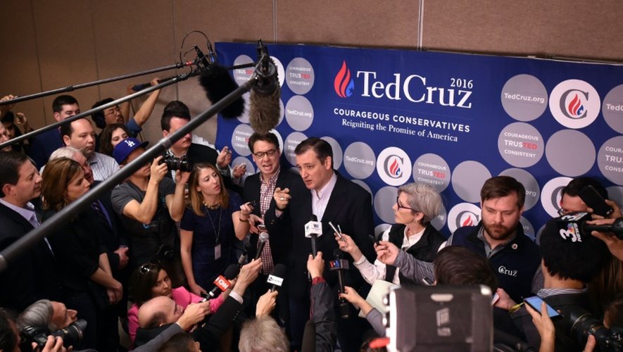 Le candidat républicain Ted Cruz en campagne, le 22 février 2016 à Las Vegas