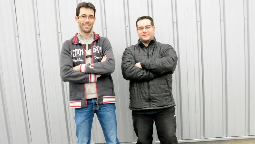 Grégory Loupiac et David Bourdoncle (de droite à gauche), respectivement trésorier et vice-secrétaire l’association créée le 12 décembre dernier.