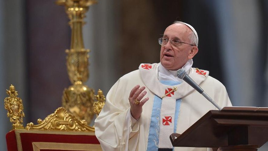 Le pape François, le 1er janvier 2014 au Vatican