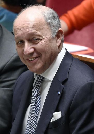 Le ministre des Affaires étrangères Laurent Fabius le 7 avril 2015 à l'Assemblée nationale