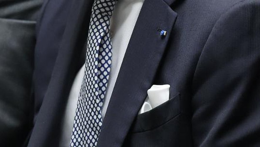 Le ministre des Affaires étrangères Laurent Fabius le 7 avril 2015 à l'Assemblée nationale