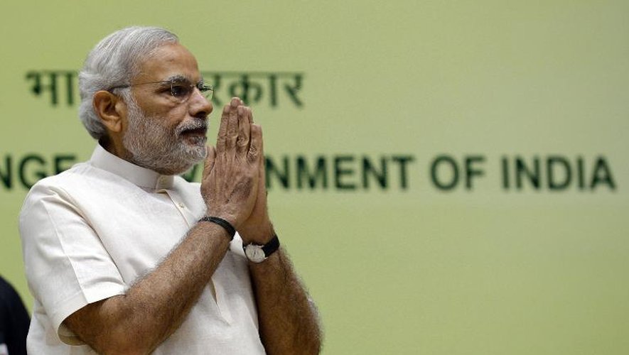 Le Premier ministre indien Narendra Modi à New Delhi le 6 avril 2015