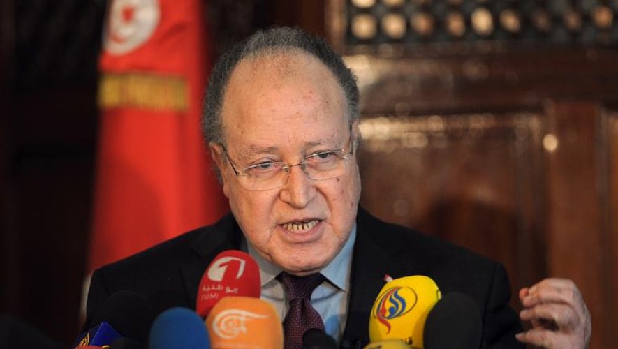 Le président de l'Assemblée constituante Mustapha Ben Jaafara, le 28 décembre 2013 à Tunis