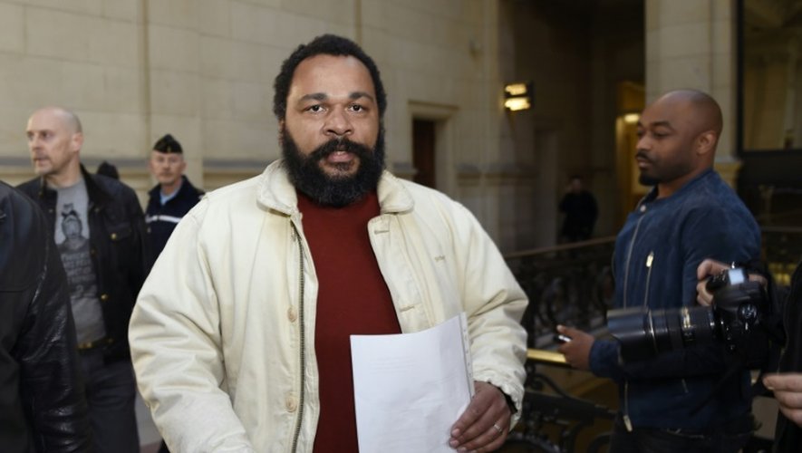 L'humoriste Dieudonné au tribunal de Paris, le 12 mars 2015