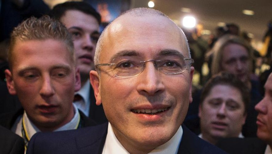 Mikhaïl Khodorkovski à Berlin le 22 décembre 2013