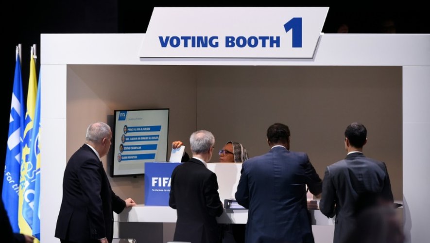 Les délégués lors du vote pour l'élection du nouveau président de la Fifa, le 26 février 2016 à Zurich