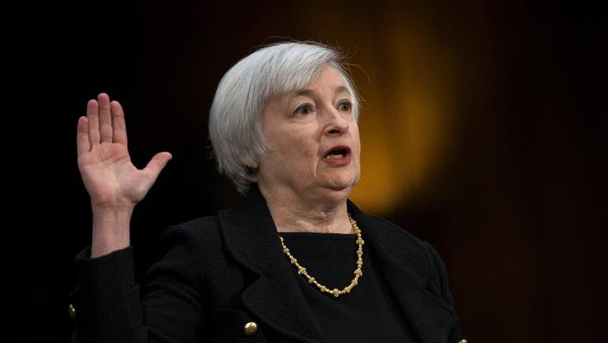 Janet Yellen, nommée à la tête de la Réserve fédérale, le 14 novembre 2013 à Washington