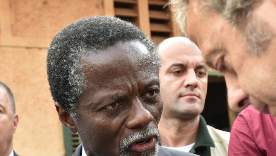 Parfait Onanga-Anyanga, chef de la mission de l'ONU en Centrafrique, le 30 décembre 2015 à Bangui