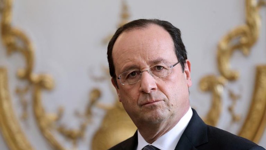 François Hollande, le 3 janvier 2014 au Palais de l'Elysée