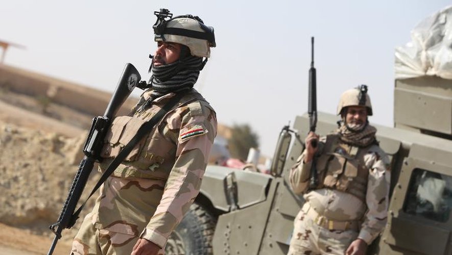 Des soldats irakiens le 6 janvier 2014 près de Kerbala
