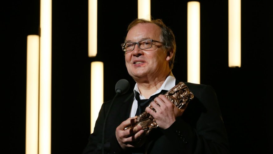 Le réalisateur français Philippe Faucon obient obtenu le César du meilleur film pour "Fatima", le 26 février 2016 à Paris
