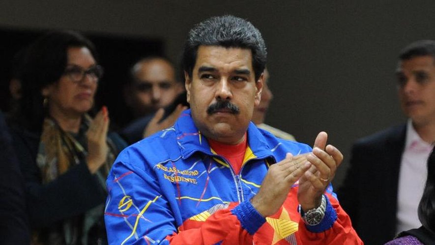 Le président vénézuélien Nicolas Maduro asssite à une des sessions du Sommet des Amériques, le 11 avril 2015 à Panama