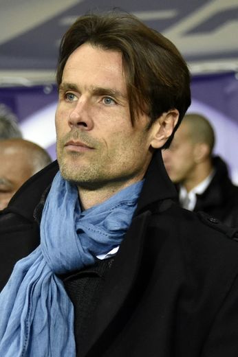 L'entraîneur de Toulouse Dominique Arribagé avant le coup d'envoi du match de L1 contre Ajaccio, le 20 février 2016 à Toulouse