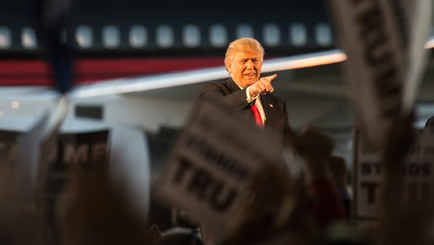 Le candidat à la primaire républicaine Donald Trump lors d'un meeting à Millington, Tennesse, le 27 février 2016