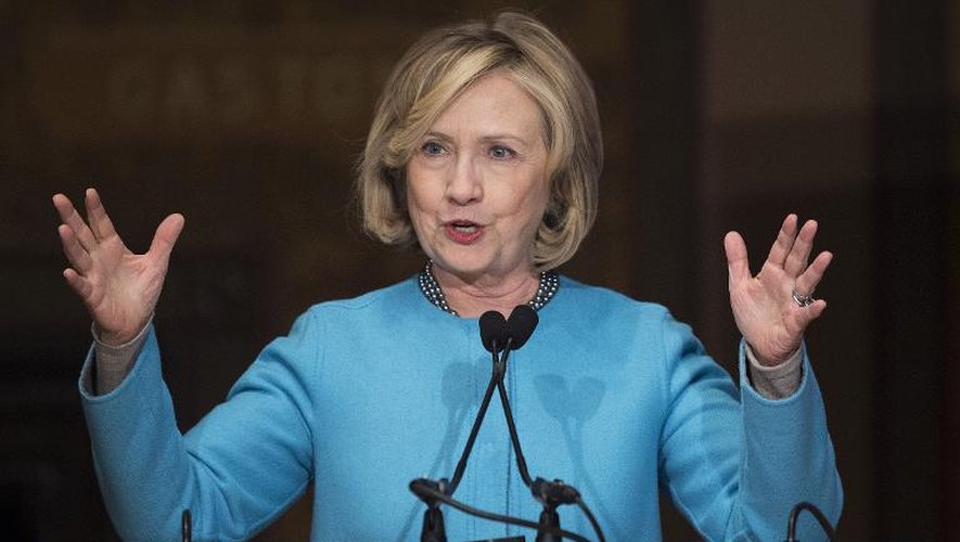 Hillary Clinton le 3 décembre 2014 à l'Université Georgetown, de Washington