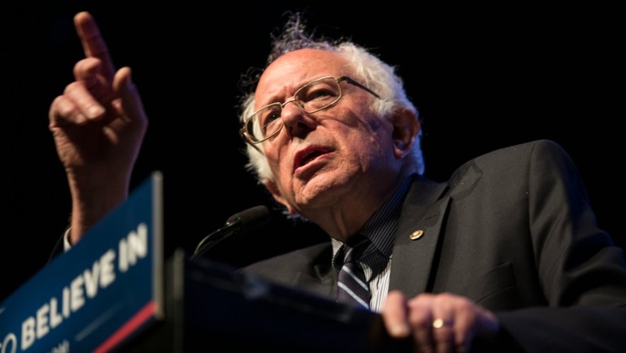 Bernie Sanders, candidat à l'investiture démocrate, lors d'un discours à Grand Prairie au Texas, le 27 février 2016