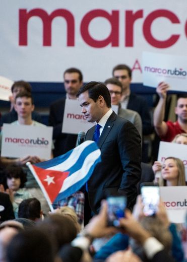 Le candidat républicain Marco Rubio lors d'un meeting à Purcellville (Virginie) aux Etats-unis, le 28 février 2016