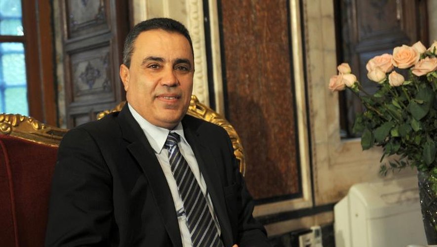 Le futur Premier ministre tunisien Mehdi Jomaâ à Tunis, le 18 décembre 2013