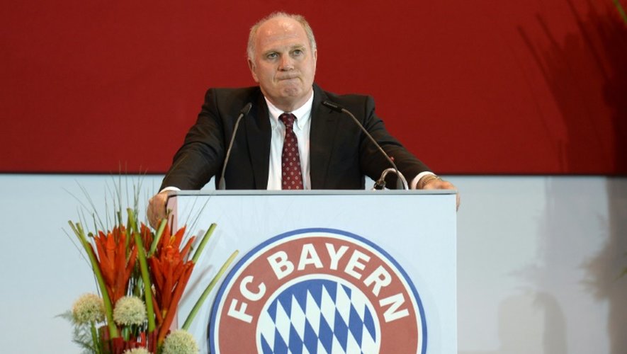 L'ancien président du Bayern Munich Uli Hoeness lors de l'assemblée générale annuelle du club, le 2 mai 2014