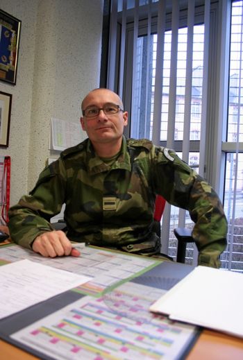 L’adjudant-chef Stéphane, en charge du recrutement à Rodez.