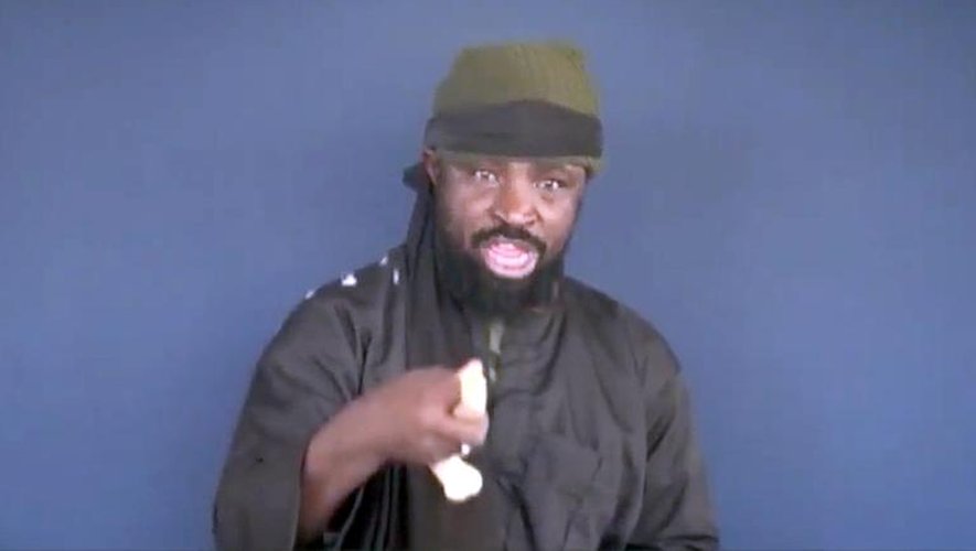 Capture d'écran prise le 18 février 2015 à partir d'une video du groupe islamiste Boko Haram et de son leader, Abubakar Shekau