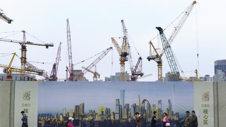 Un chantier à Pékin, le 1er avril 2015