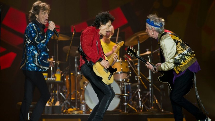 Les Rolling Stones en concert à Sao Paulo, le 24 février 2016