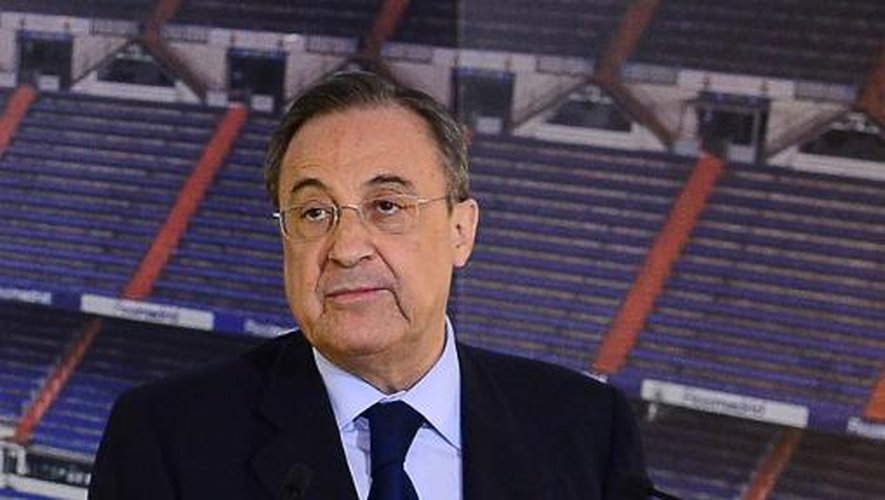 Le président du Real Madrid, Florentino Perez, le 3 juillet 2013 au stade Santiago Bernabeu de Madrid