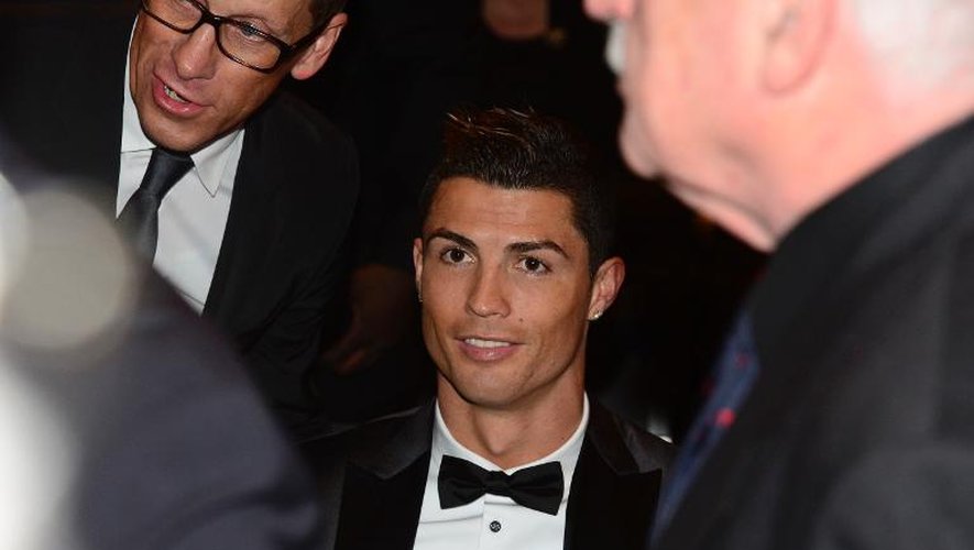 Cristiano Ronaldo lors de la cérémonie de remise du Ballon d'Or, le 13 janvier 2014 à Zurich