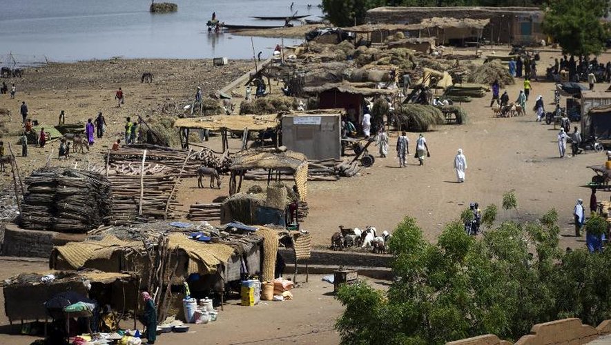 Vue de la ville de Gao, sur les bords du fleuve Niger, le 4 avril 2013