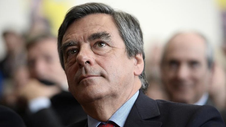 François Fillon lors d'un meeting électoral le 11 avril 2015 à Rosny-sous-Bois