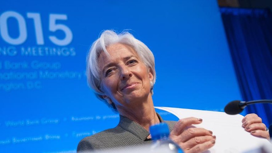 La directrice générale du FMI Christine Lagarde à Washington DC, le 16 avril 2015