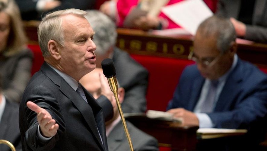 Jean-Marc Ayrault le 15 janvier 2014 à l'Assemblée nationale à Paris