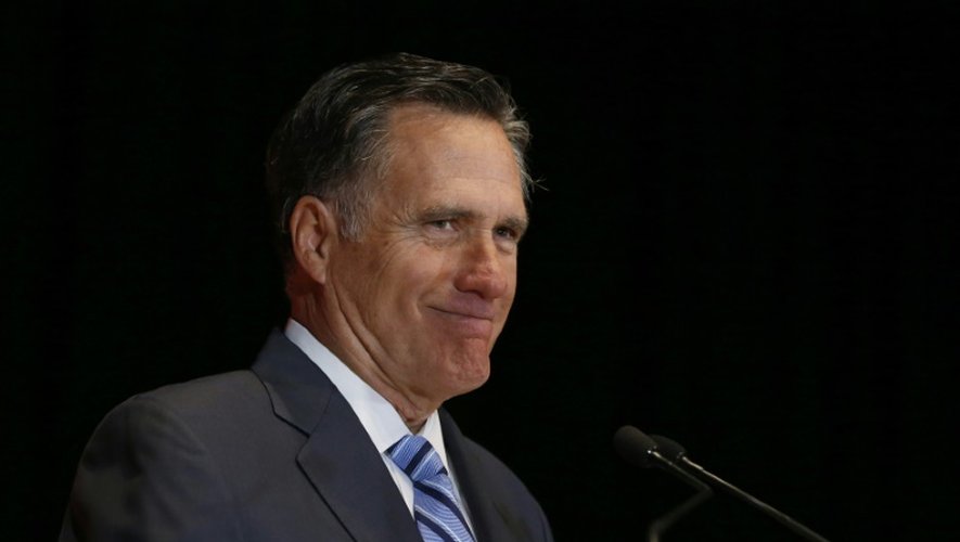 L'ancien gouverneur du Massachusetts Mitt Romney, le 3 mars 2016 à Salt Lake City (Utah)