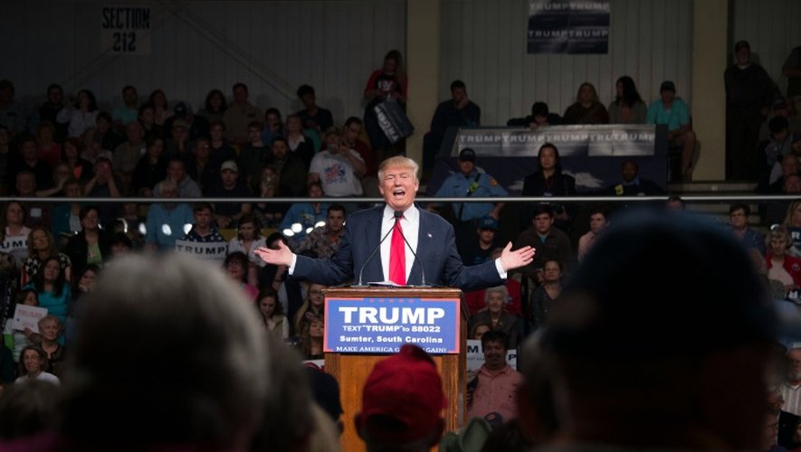 Donal Trump lors d'un meeting de campagne, le 17 février 2016 à Sumter, Caroline du sud