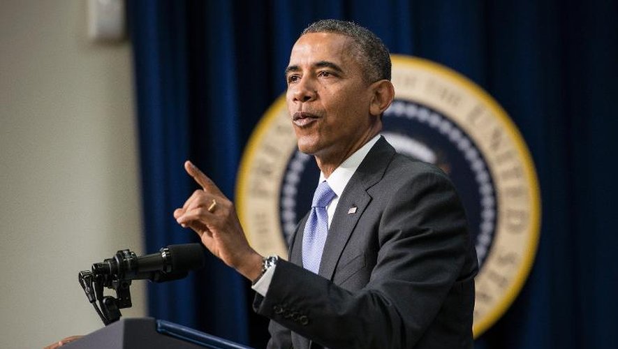 Barack Obama le 16 janvier 2014 à la Maison Blance à Washington