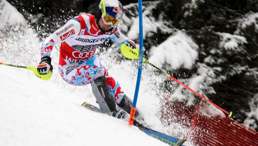 Le Français Alexis Pinturault lors du slalom du super-combiné de Wengen, le 17 janvier 2014