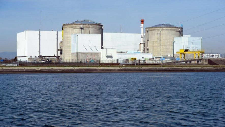 La centrale nucléaire de Fessenheim (est de la France), située près des frontières allemande et suisse, le 18 mars 2014