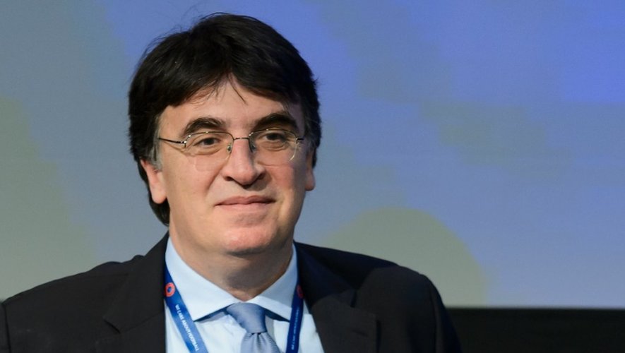 Le Grec Theodore Theodoridis, le 25 février 2016 à Zurich lors d'un congrès de l'UEFA