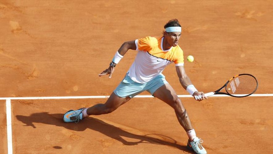 L'Espagnol Rafael Nadal opposé à son compatriote David Ferrer en quarts de finale du Masters 1000 de Monte-Carlo, le 17 avril 2015