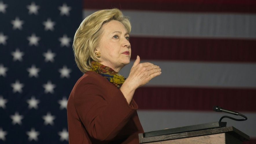 La candidate démocrate aux présidentielles américaines Hillary Clinton le 15 décembre 2015, à Minneapolis dans le Minnesota