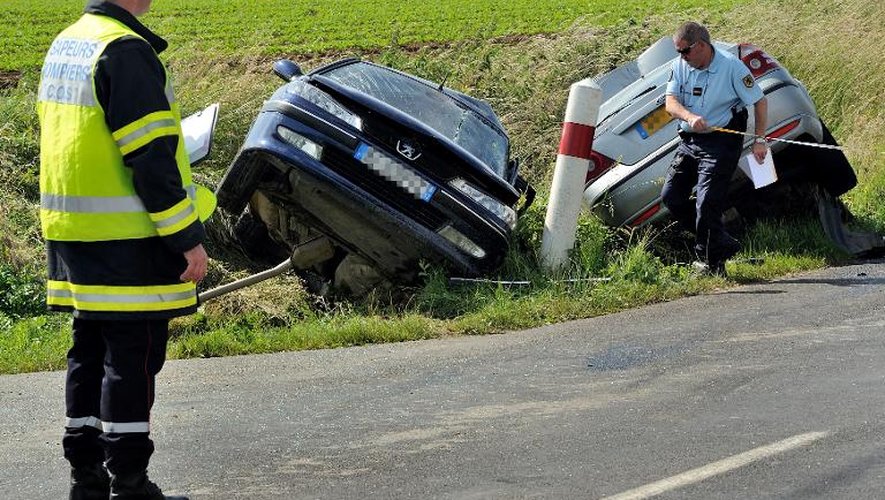Un accident de la route dans le nord de la France le 30 juin 2013