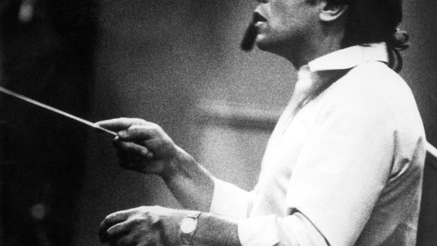 Le maestro Claudio Abbado en octobre 1977 à Berlin