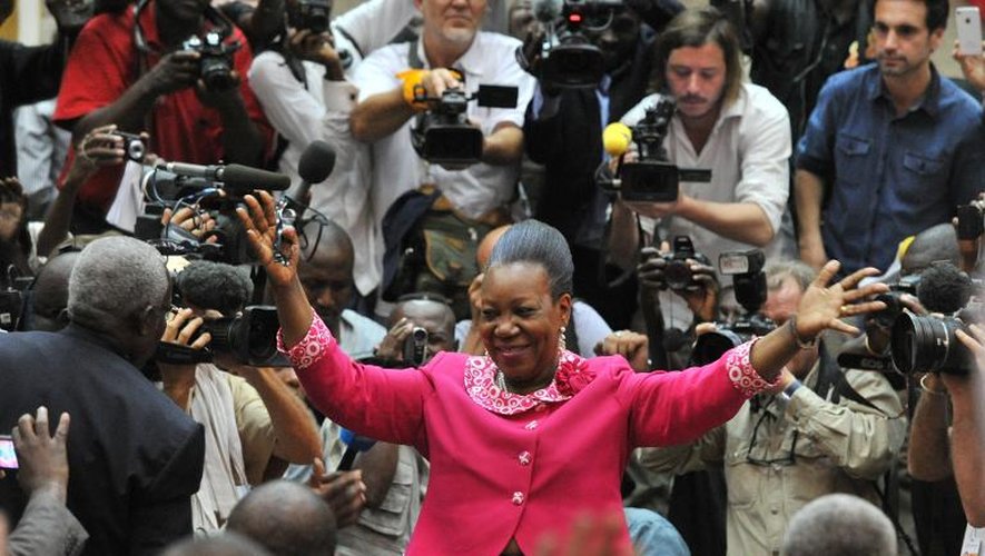 Catherine Samba-Panza élue le 20 janvier 2014 à Bangui présidente de Centrafrique