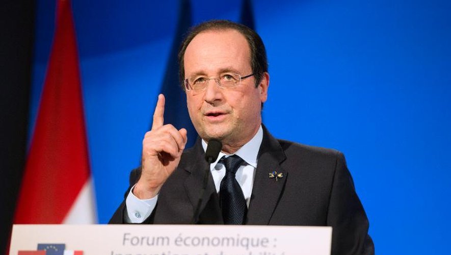 François Hollande le 20 janvier 2014 à La Haye