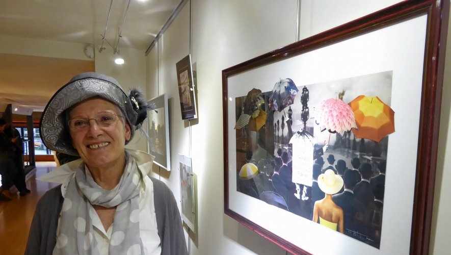 Rodez : les collages de Martine Flahault sur les murs de Claire Méravilles
