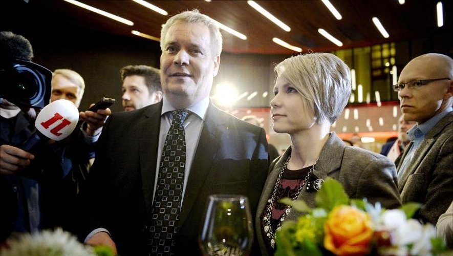 Antti Rinne du Parti social-démocrate
(SPD), le 19 avril 2015 à Helsinki