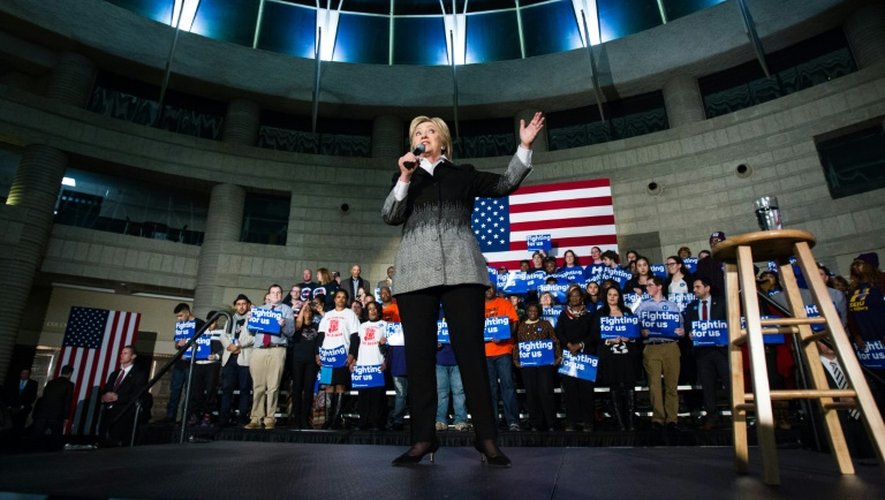 Hillary Clinton lors d'une réunion électorale à Detroit, le 7 mars 2016.